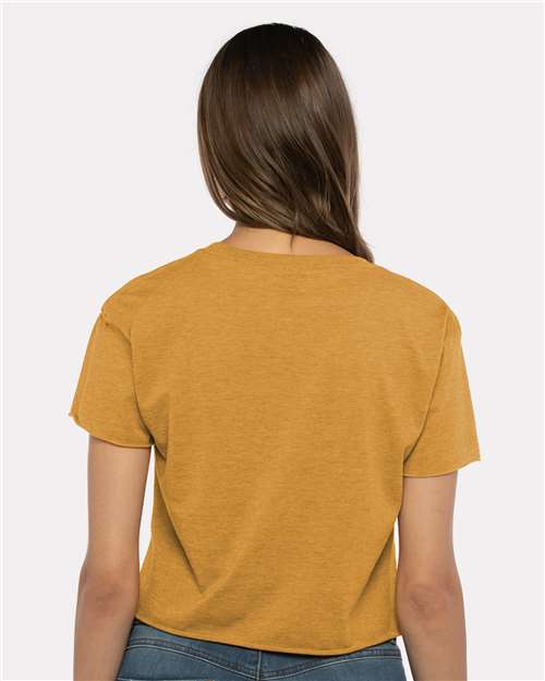 Next Level 5080 Women's Festival Crop Top - Antique Gold - model back
