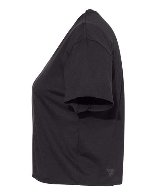 Next Level 5080 Women's Festival Crop Top - Black - side