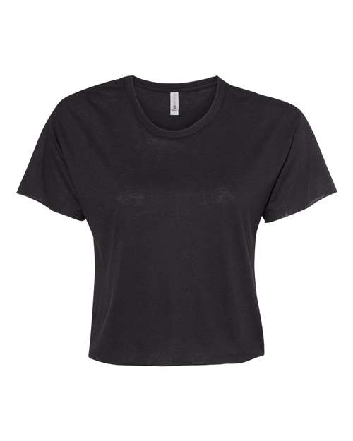 Next Level 5080 Women's Festival Crop Top - Black - front
