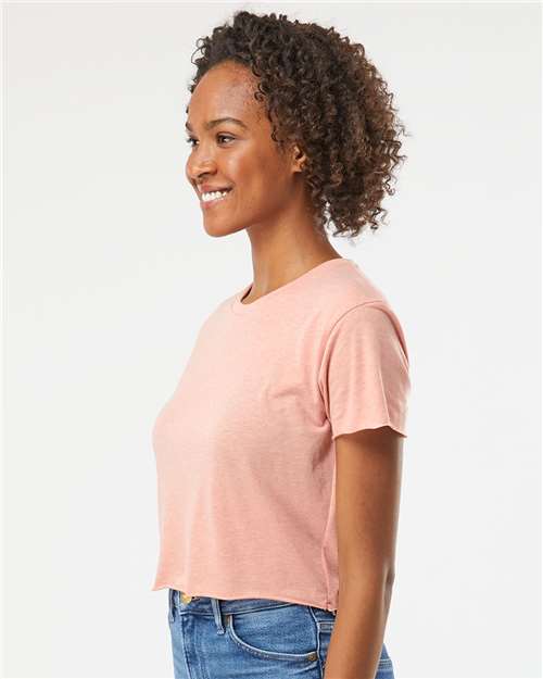 Next Level 5080 Women's Festival Crop Top - Desert Pink - model side