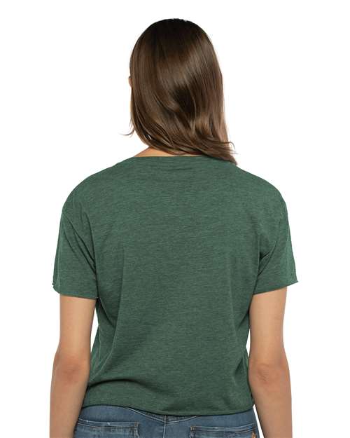 Next Level 5080 Women's Festival Crop Top - Royal Pine - model back