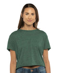 Next Level 5080 Women's Festival Crop Top - Royal Pine - model front