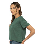 Next Level 5080 Women's Festival Crop Top - Royal Pine - model side