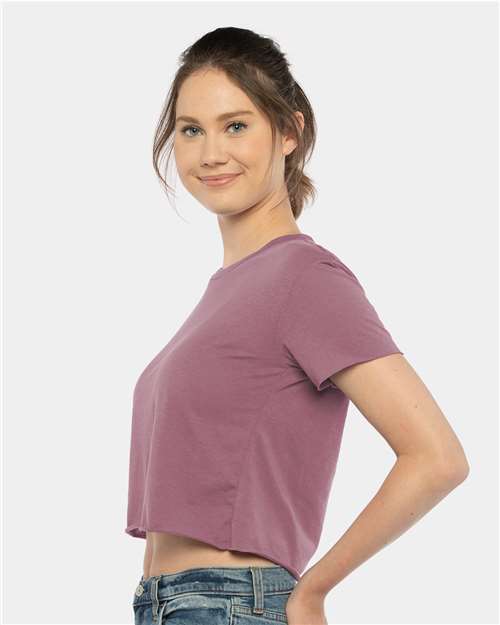 Next Level 5080 Women's Festival Crop Top - Shiraz - model side