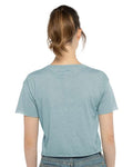 Next Level 5080 Women's Festival Crop Top - Stonewash Denim - model back
