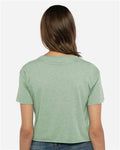 Next Level 5080 Women's Festival Crop Top - Stonewash Green - model back