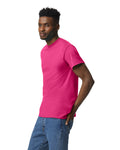 Gildan G800 DryBlend T-Shirt - Heliconia - model side