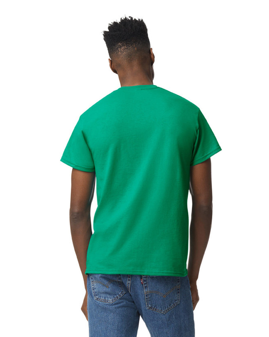Gildan G800 DryBlend T-Shirt - Kelly - model back