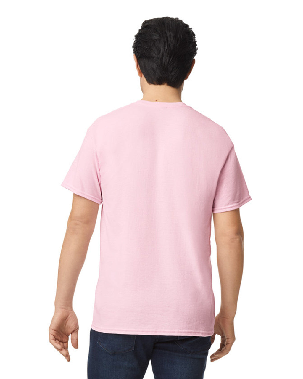 Gildan G800 DryBlend T-Shirt - Light Pink - model back