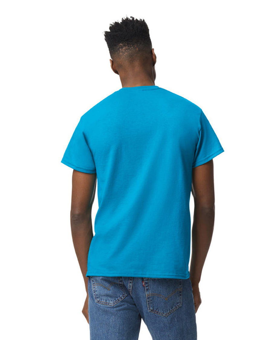 Gildan G800 DryBlend T-Shirt - Sapphire - model back