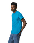 Gildan G800 DryBlend T-Shirt - Sapphire - model side