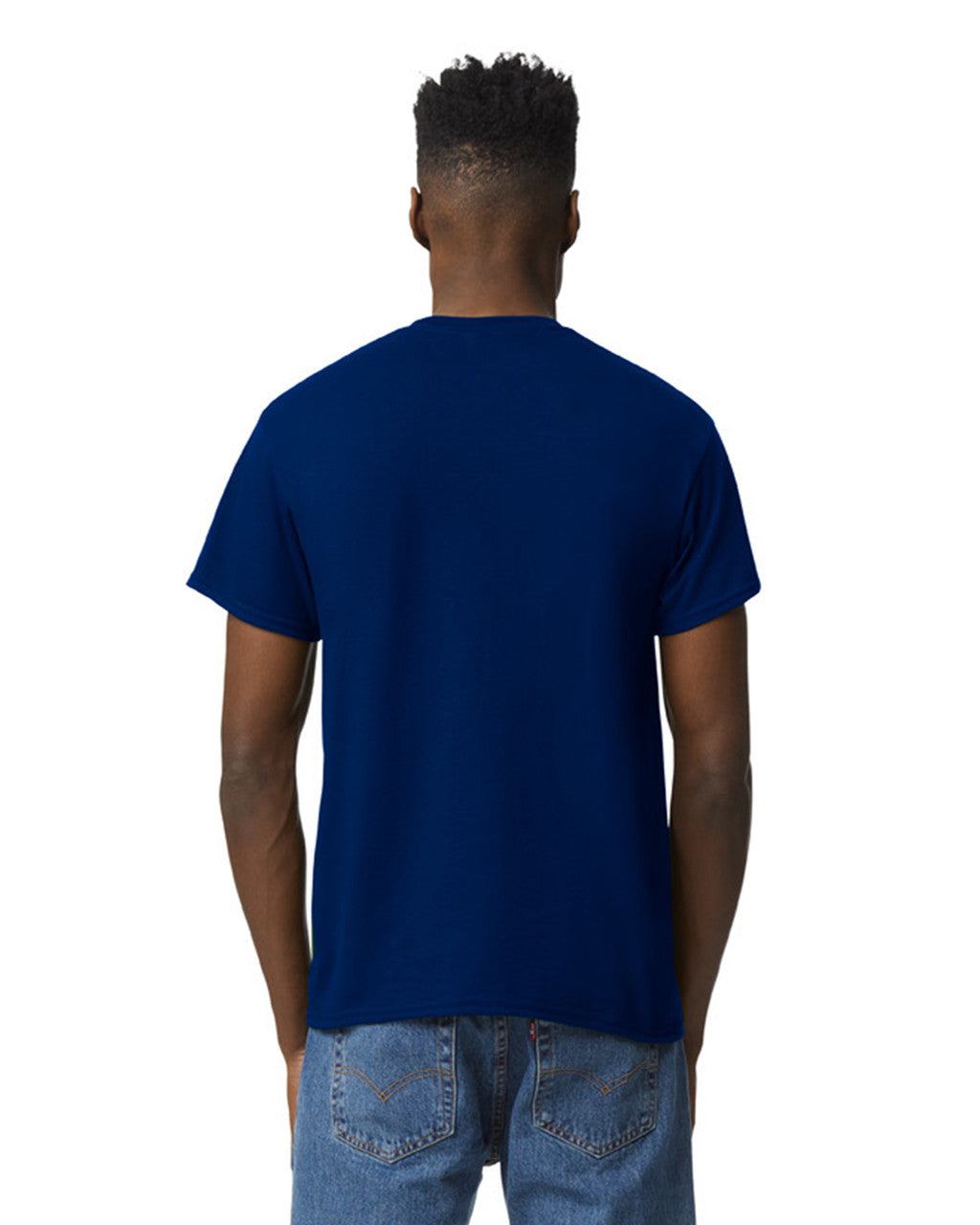 Gildan G800 DryBlend T-Shirt - Navy - model back