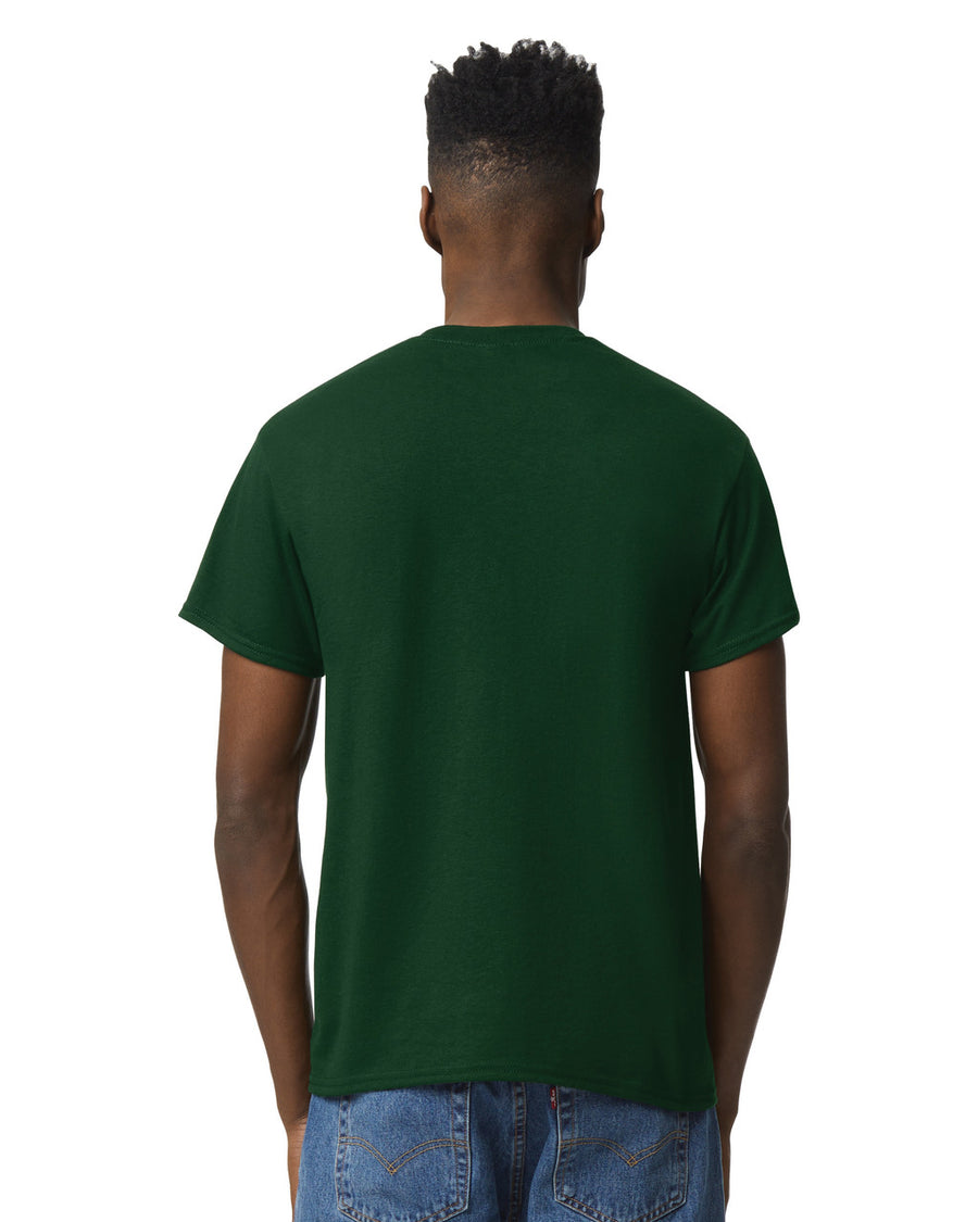 Gildan G800 DryBlend T-Shirt - Forest Green - model back