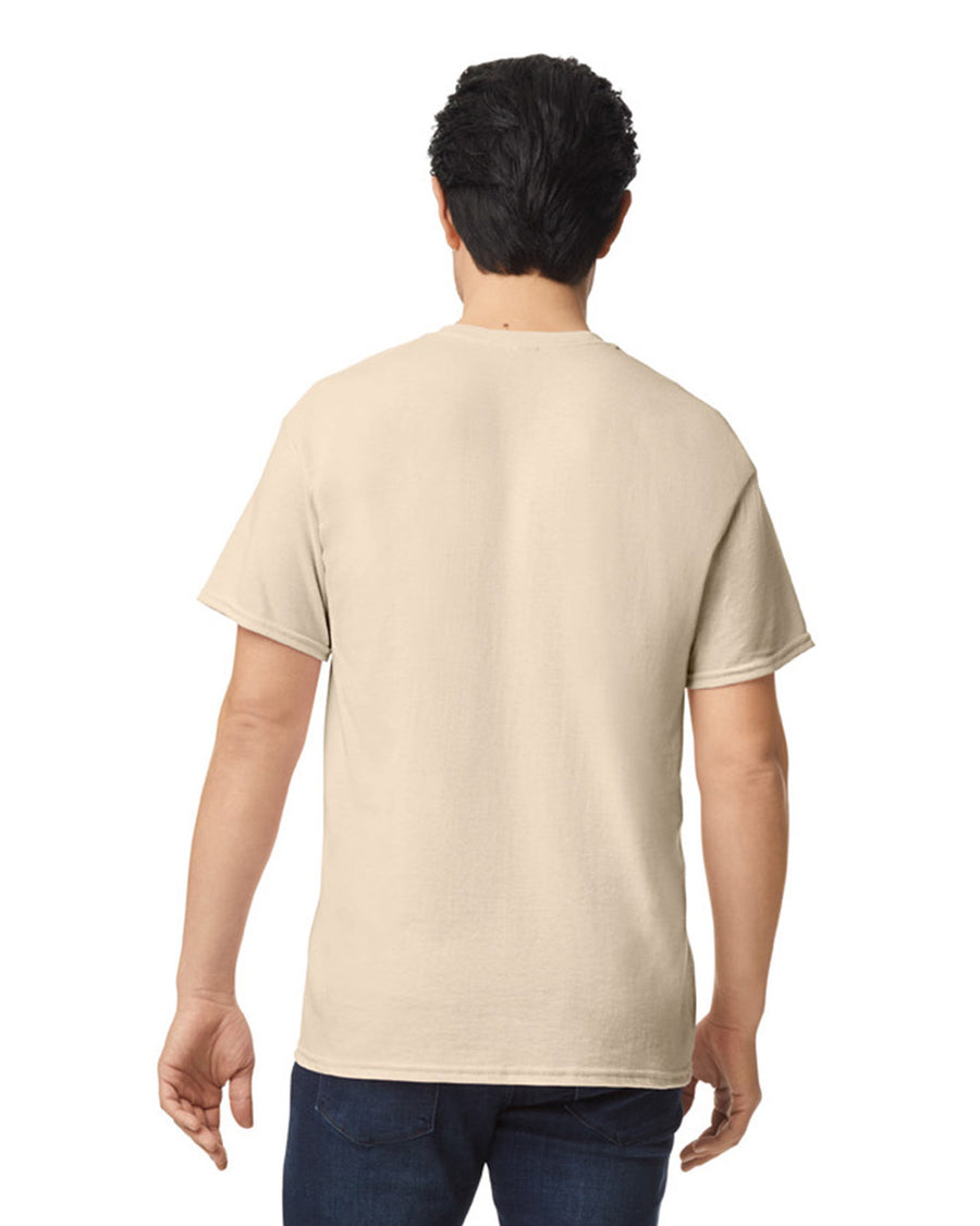 Gildan G800 DryBlend T-Shirt - Sand - model back