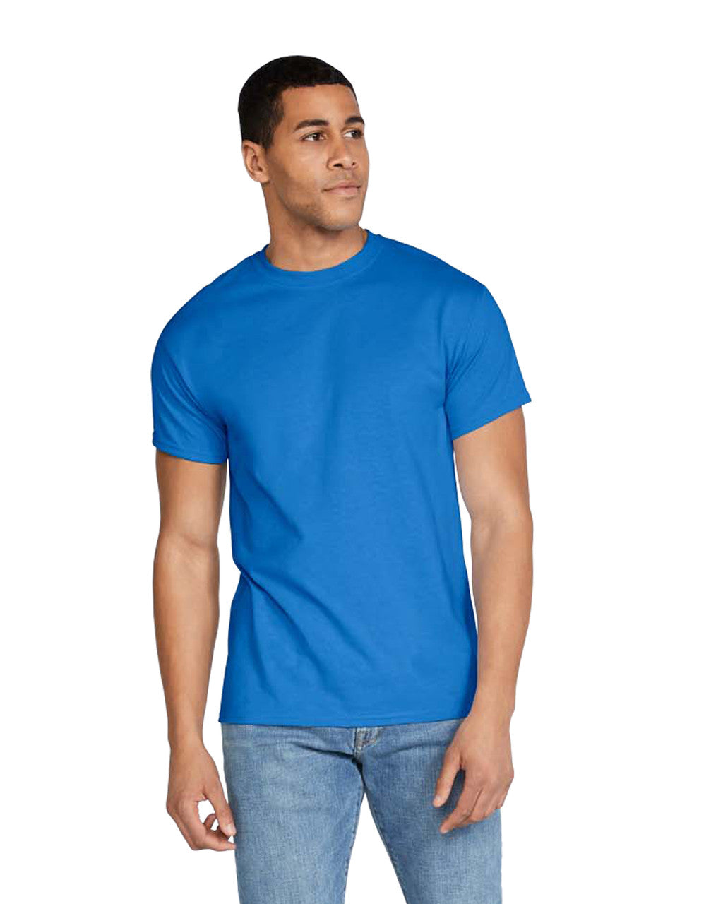 Gildan G800 DryBlend T-Shirt - Royal - model front