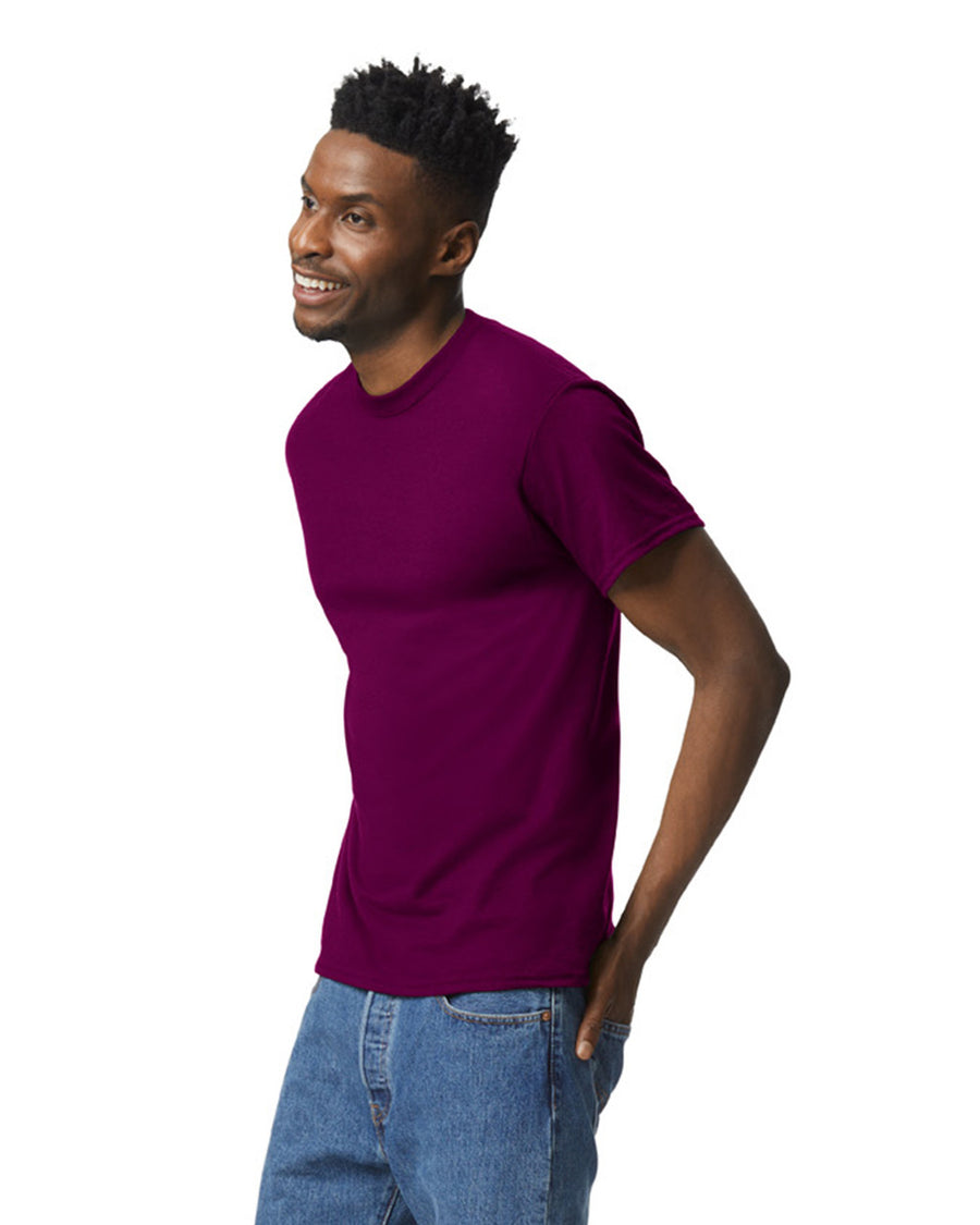 Gildan G800 DryBlend T-Shirt - Maroon - model side