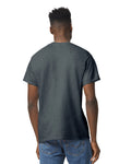 Gildan G800 DryBlend T-Shirt - Dark Heather - model back