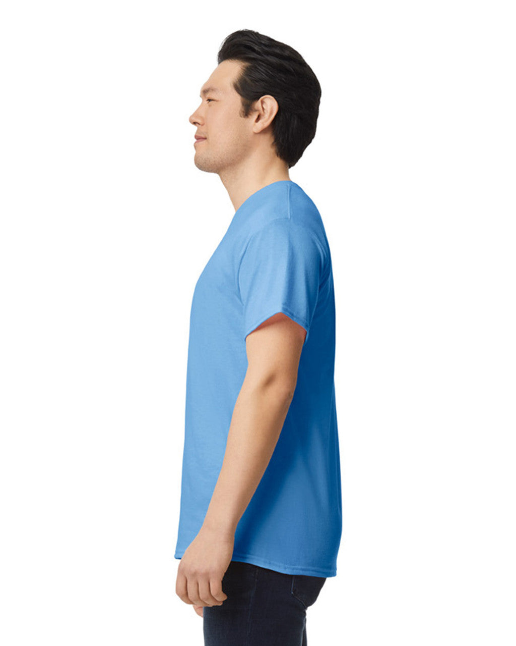 Gildan G800 DryBlend T-Shirt - Carolina Blue - model side