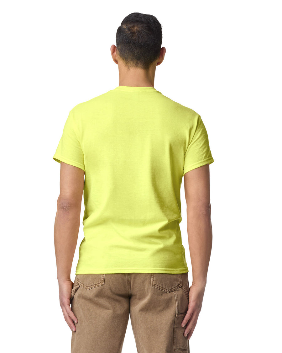 Gildan G800 DryBlend T-Shirt - Safety Green - model back