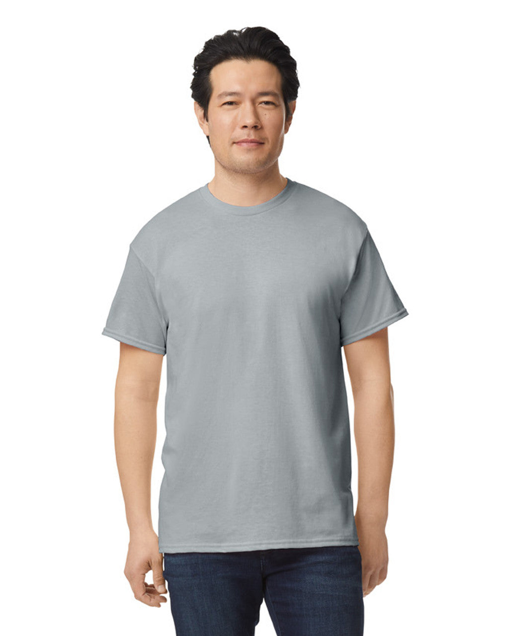 Gildan G800 DryBlend T-Shirt - Gravel - model front