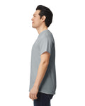 Gildan G800 DryBlend T-Shirt - Gravel - model side