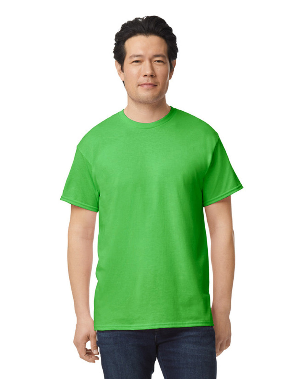 Gildan G800 DryBlend T-Shirt - Electric Green - model front