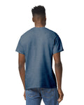 Gildan G800 DryBlend T-Shirt - Heather Dark Navy - model back