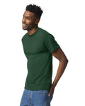 Gildan G800 DryBlend T-Shirt - Dark Green - model side
