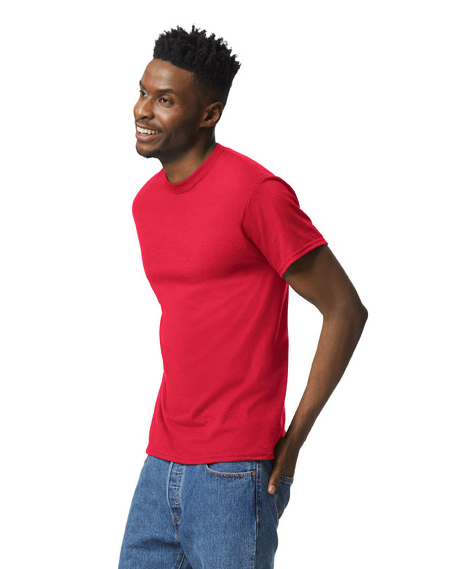 Gildan G800 DryBlend T-Shirt - Scarlet Red - model side