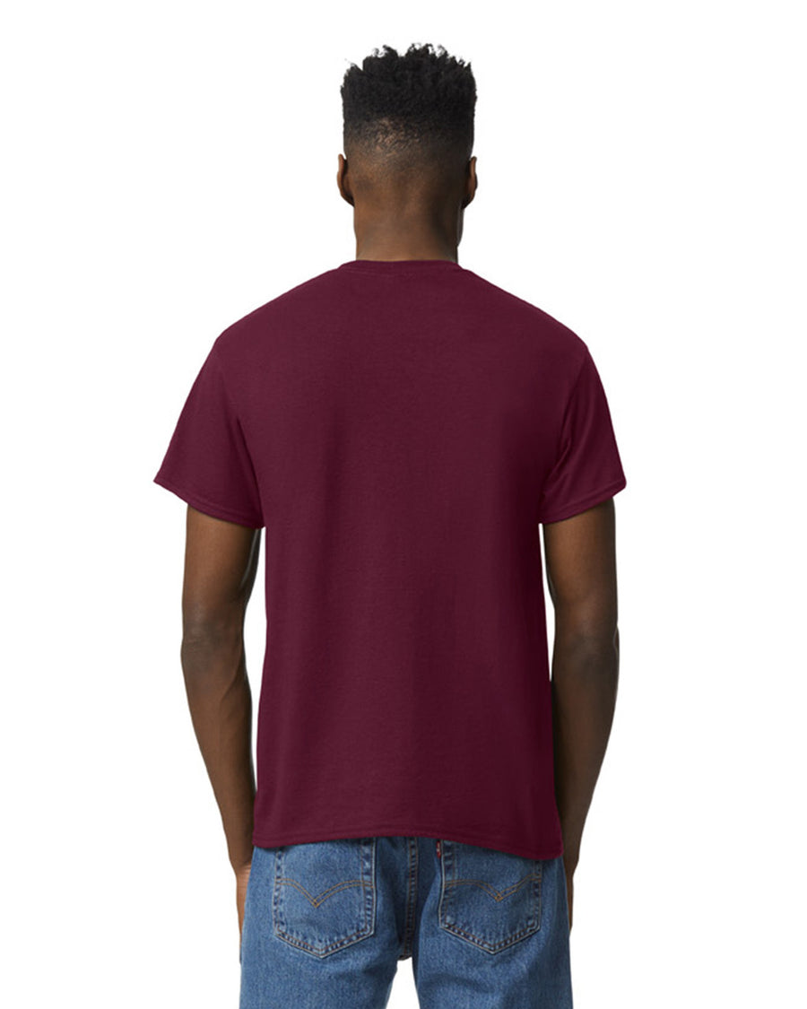 Gildan G800 DryBlend T-Shirt - Dark Maroon - model back