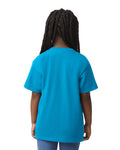 Gildan 8000B Youth DryBlend T-Shirt - Sapphire - model back