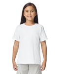 Gildan 8000B Youth DryBlend T-Shirt - White - model front