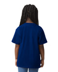Gildan 8000B Youth DryBlend T-Shirt - Navy - model back