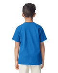 Gildan 8000B Youth DryBlend T-Shirt - Royal - model back