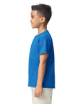 Gildan 8000B Youth DryBlend T-Shirt - Royal - model side