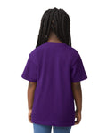 Gildan 8000B Youth DryBlend T-Shirt - Purple - model back