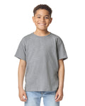 Gildan 8000B Youth DryBlend T-Shirt - Sport Grey - model front