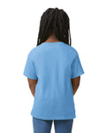 Gildan 8000B Youth DryBlend T-Shirt - Carolina Blue - model back
