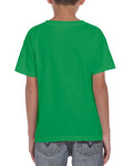 Gildan 8000B Youth DryBlend T-Shirt - Irish Green - model back
