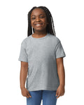 Gildan 8000B Youth DryBlend T-Shirt - Gravel - model front
