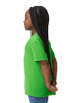 Gildan 8000B Youth DryBlend T-Shirt - Electric Green - model side