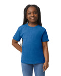 Gildan 8000B Youth DryBlend T-Shirt - Heather Deep Royal - model front