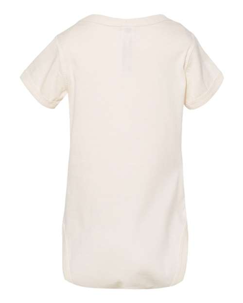 Rabbit Skins 4424 Infant Fine Jersey Bodysuit - Natural - back