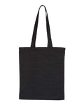 OAD OAD117 Large Canvas Tote - Black - front