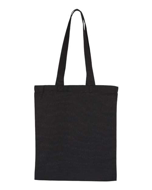 OAD OAD117 Large Canvas Tote - Black - front