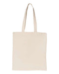 OAD OAD117 Large Canvas Tote - Natural - front
