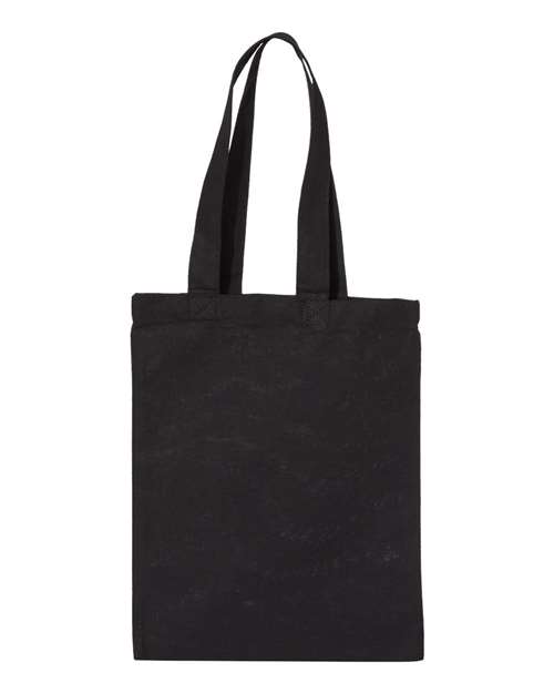OAD OAD116 Medium Canvas Tote - Black - back