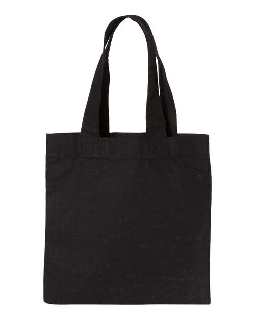 OAD OAD115 Small Canvas Tote - Black - back