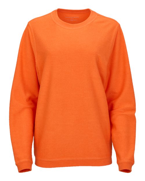 Boxercraft D02 Unisex Corded Crewneck Sweatshirt - Orange - front
