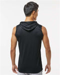 Badger 4108 Men's B-Core Sleeveless Hooded T-Shirt - Black - model back